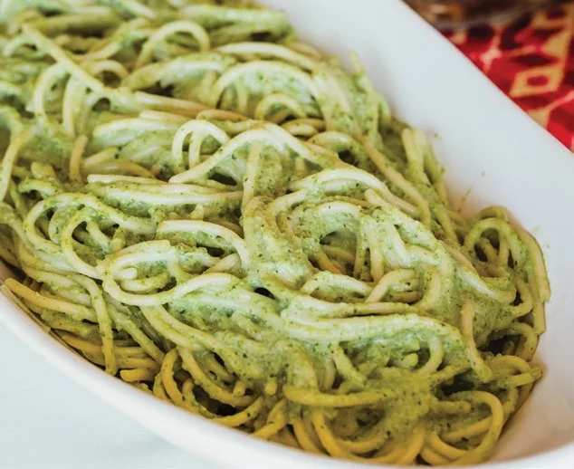 Green spaghetti