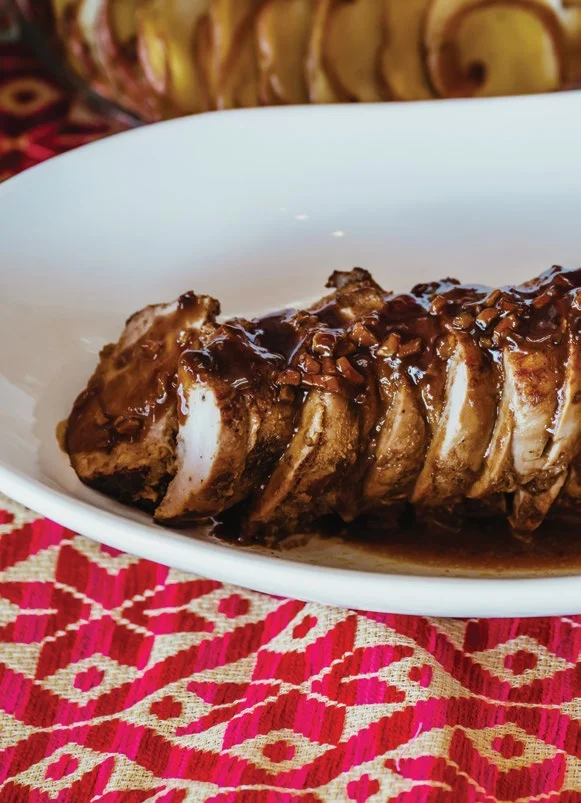 Glazed pork tenderloin